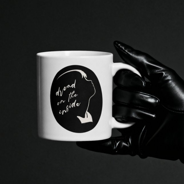 Mug Goth Girl Aesthetic Dread Inside Dead Ghost Girl (Créateur téléchargé)