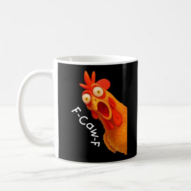 Mug Gothic Humor Funny F-Caw-F Crow (Gauche)