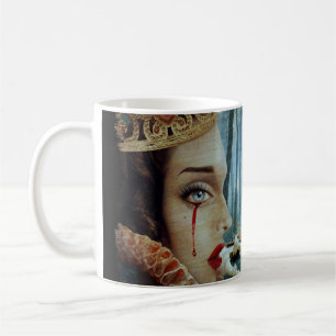 Mug Gothique Surréaliste Unique Collage Triste Reine d