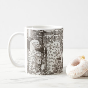 Mug Gouda Jan Toorop ravi par l'Art Nouveau