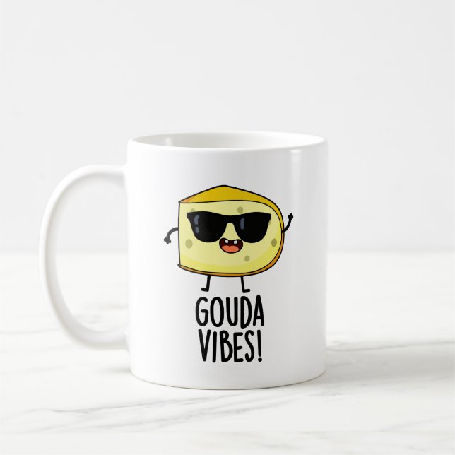 Mug Gouda Vibes Funny Pun au fromage (Gauche)