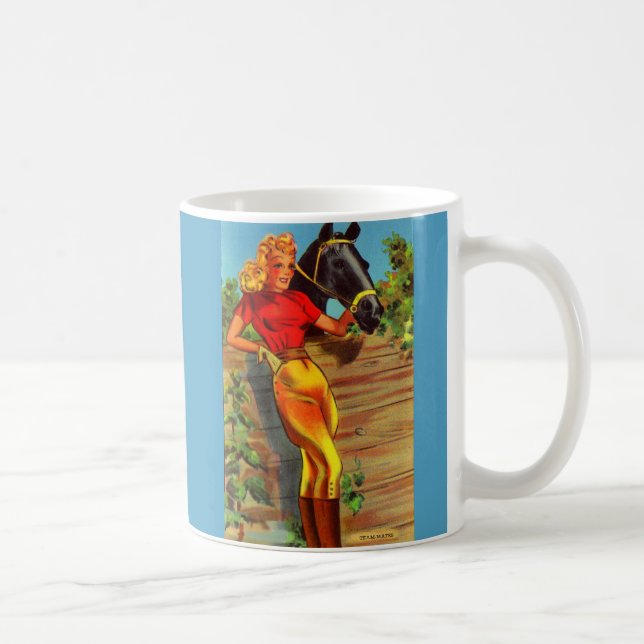 Mug goupille- gallon des années 1940 et cheval (Droite)