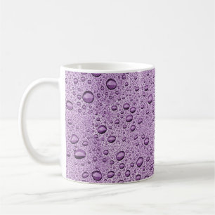 Mug gouttelettes d'eau violette
