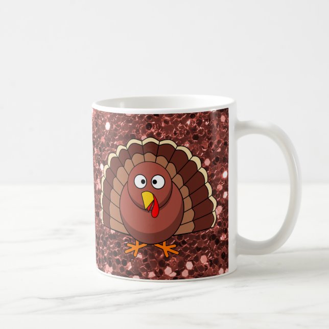 Mug Grâces à la Turquie brûler Orange Faux Parties sci (Droite)