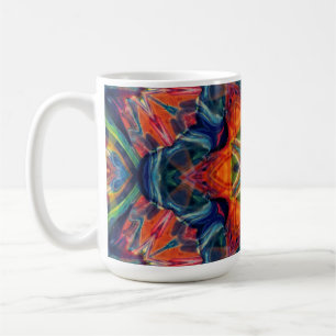 Mug Gradient de kaléidoscope à énergie chaude terrestr