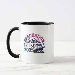 Mug Graduation Cruise 2025 - Correspondance de voyage 