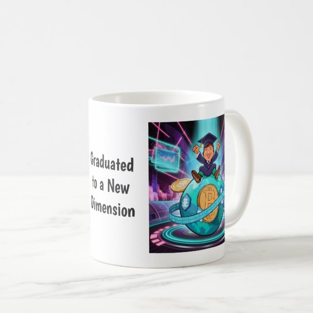 Mug Graduation Crypto personnalisée (Devant droit)