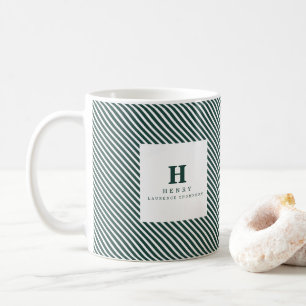 Mug GRADUATION INITIALE BOUE vert