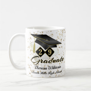 Mug Graduation personnalisée Noir & Or 20XX