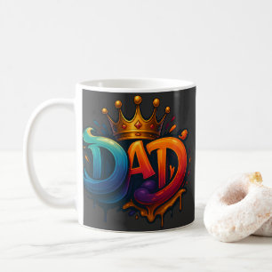 Mug Graffiti King Papa Couronne couronné d'amour et de