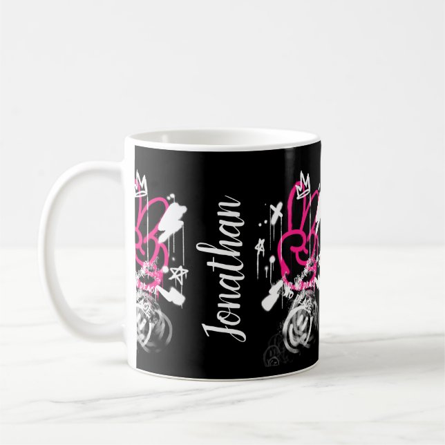 Mug Graffiti Peinture de street Spray Pas de paix (Gauche)