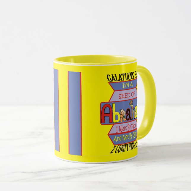 Mug Graine d'Abraham I Eng I Ylw (Devant droit)