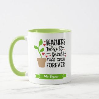 Mug Graines de Plante enseignant personnalisées qui au