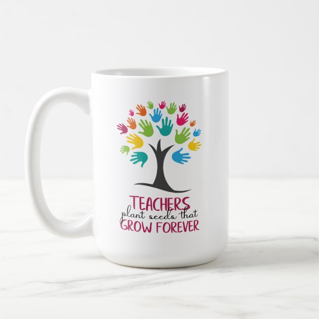 Mug Graines Plantes De L'Enseignant Qui Cultivent Pour (Gauche)