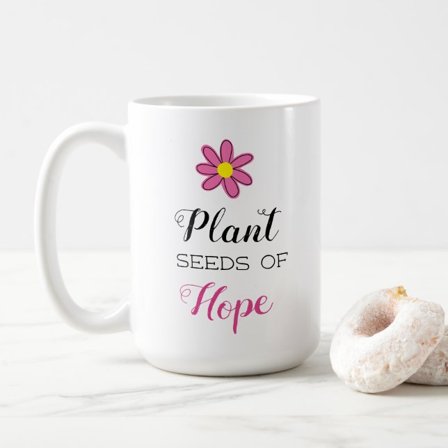 Mug Graines plantes d'espoir (Avec donut)