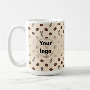 Mug Grains de café vintage et motif sans couture de la