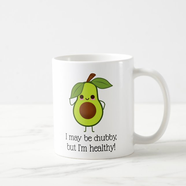 Mug Graisse potelée mais bonne d'avocat drôle (Droite)