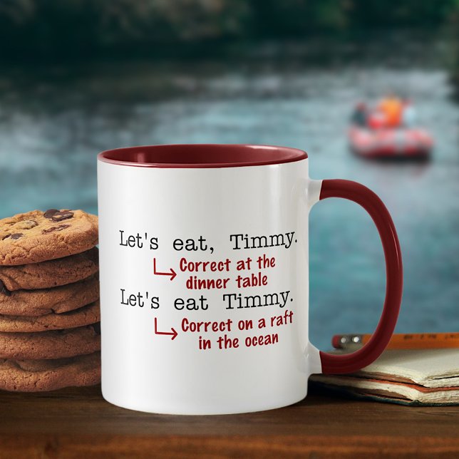 Mug Grammaire de ponctuation amusante (Créateur téléchargé)