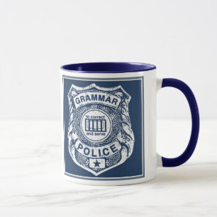 Mug Grammaire Police corriger et servir