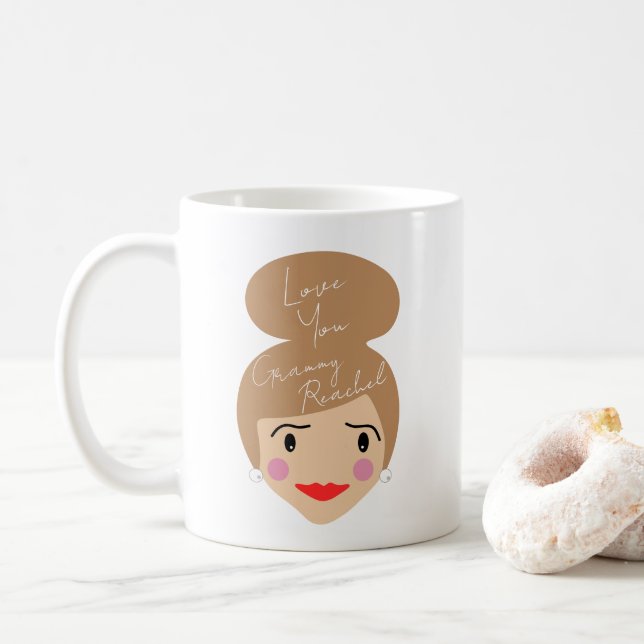 Mug Grammy I Love You Custom (Avec donut)