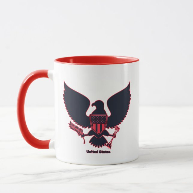 Mug Grand aigle américain à deux tons (Gauche)