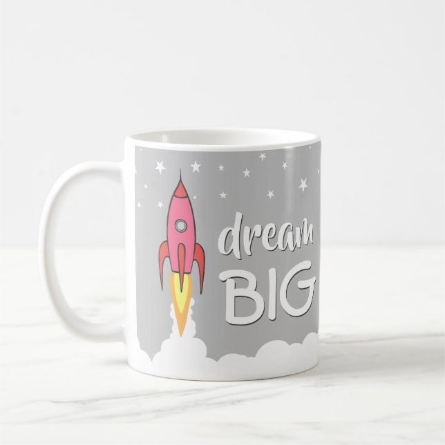 Mug Grand bateau inspiré rêveur de rétrofusée de (Gauche)