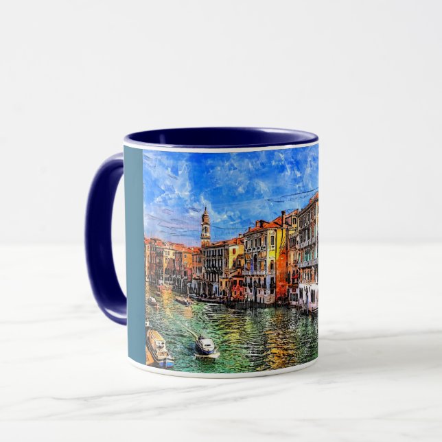 Mug Grand Canal à Venice, Italy. (Devant gauche)