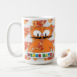 Mug Grand Chat à Moustache de Dessin Animé Señor Gato