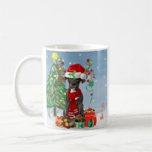 Mug Grand chien Danois avec cadeaux de Noël