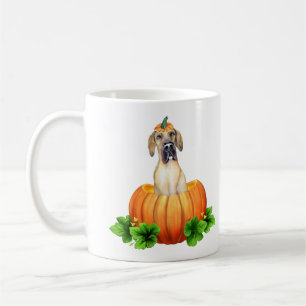 Mug Grand Dane Halloween Mantle/Fawn personnalisé RRB