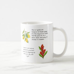 Mug Grand Début Citron frais et thé au gingembre Recet