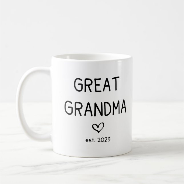 Mug Grand grand-mère est. 2023 (Gauche)
