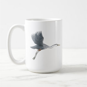 Mug Grand Héron bleu décolle la Musique