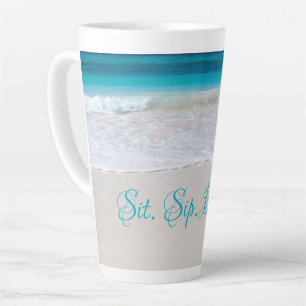 Mug Grand Latte Citation Bord de Mer
