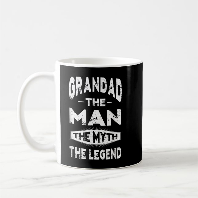 Mug Grand L'Homme Le Mythe La Légende Grand-Père Don M (Gauche)