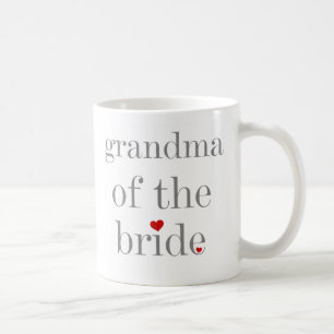 Mug Grand-maman grise des textes de jeune mariée