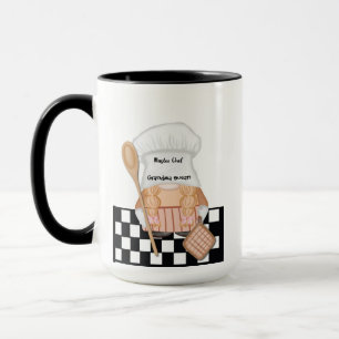 Mug Grand-mère Anniversaire Whimsical Gnome Chef Cuisi
