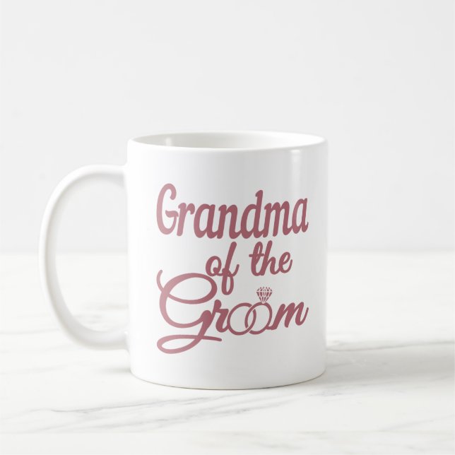 Mug Grand-Mère De La Famille Mariage Groom Corresponda (Gauche)
