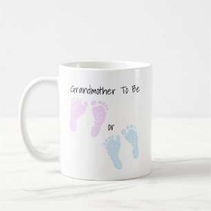 Mug Grand-mère d'empreintes de pas de bébé à être
