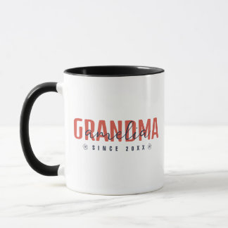 Mug Grand-mère depuis 20XX Moderne, Propre Contemporai