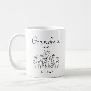 Mug Grand-mère est 2023, promu grand-mère à nouveau