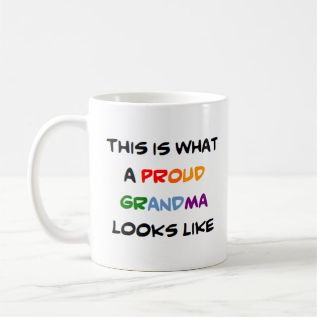 Mug grand-mère, fière (Gauche)