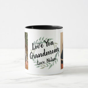 Mug Grand-mère grand-père Photo Musique de grand-enfan