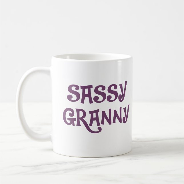 Mug Grand-mère impertinente de mamie (Gauche)