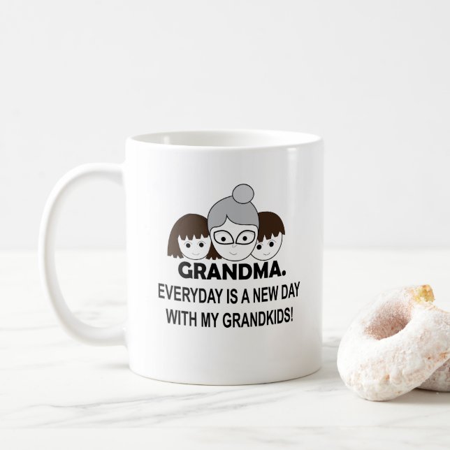 Mug Grand-mère maman mignonne grand-mère (Avec donut)