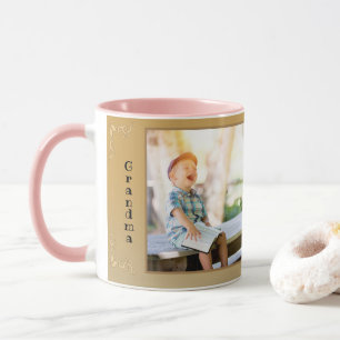 Mug Grand-mère t'aime le rustique joli Modèle photo 
