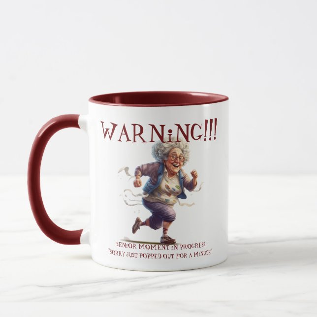 Mug Grand-mère Vielle-Dame Sassy Senior Funny Citation (Gauche)