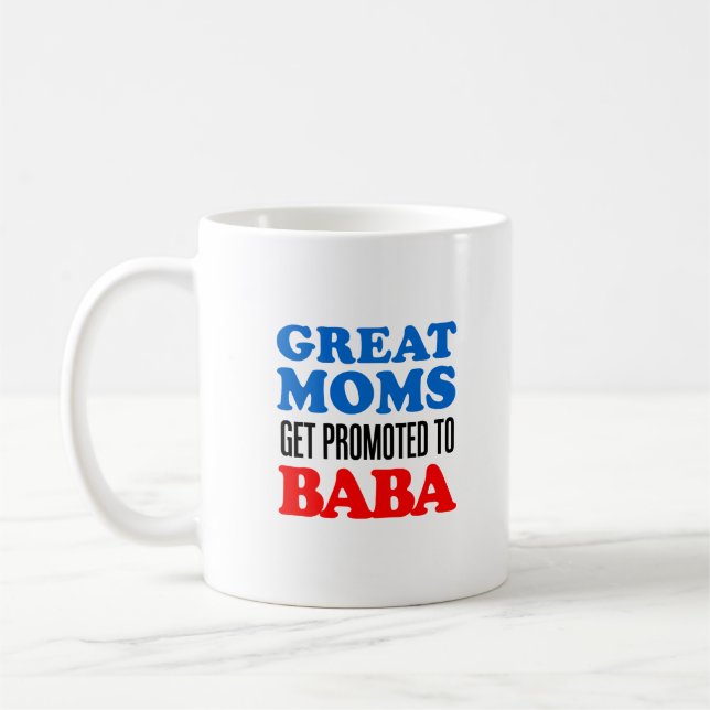 Mug Grand Mères Promues À Baba Grand-Mère Ukrainienne (Gauche)