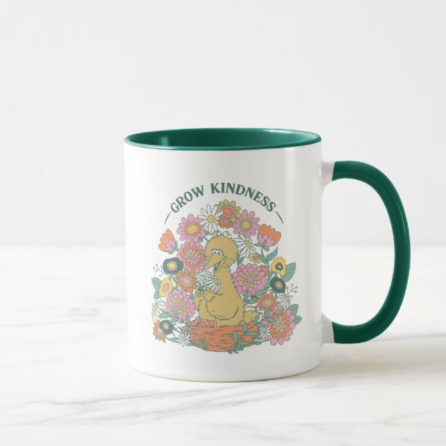 Mug Grand Oiseau | Graphisme floral de gentillesse (Droite)