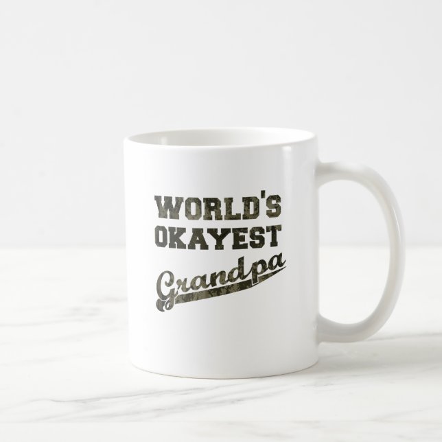 Mug Grand-papa 2 d'Okayest du monde (Droite)